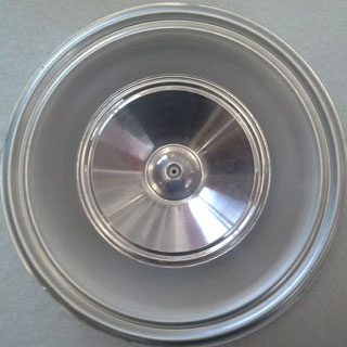 hand-spun aluminium cone
