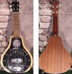 detail of cyclopes concert ukulele